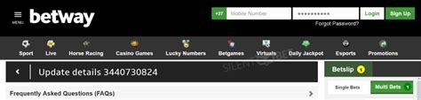 how to change betway number|Forgot Account Details .